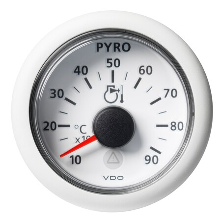 Vdo Marine 2-1/16" Pyrometer-900 degC/1650 degF-8 to 32V-White Dial A2C59512333